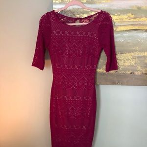 Boutique bought elegant fitted mid length dress